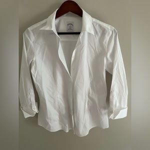 Brooks Brothers 3/4 sleeve button down collars shirt